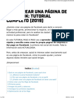 Cómo Crear Una Página de Facebook TUTORIAL COMPLETO (2019)