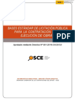 Bases Estándar de Licitación Pública para La Contratación de La Ejecución de Obras