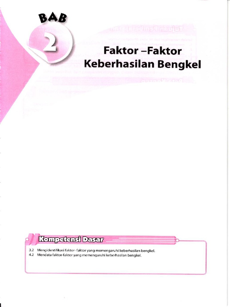 BAB 2 Pengelolaan Bengkel Sepeda Motor | PDF