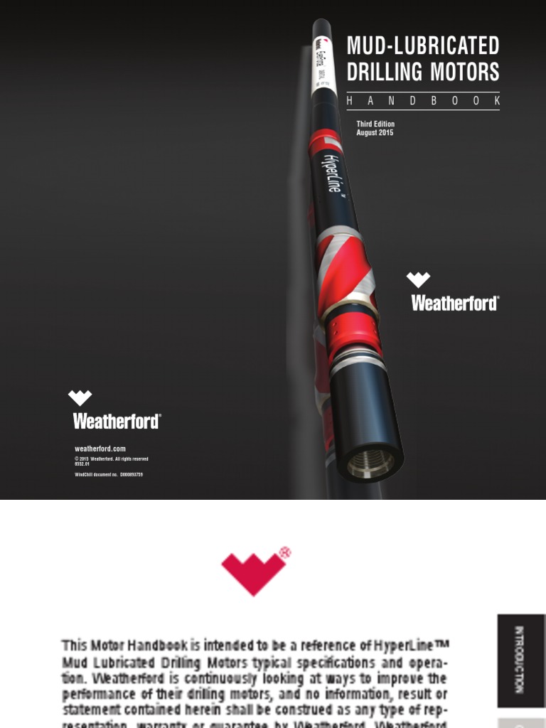 Weatherford 3rd Ed 2015 Drilling Motors Handbook PDF Electric