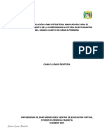 La Gamificación Como Estrategia Innovadora para El Fortalecimiento de La Comprensión Lectora en Estudiantes Del Grado Cuarto de Básica Primaria