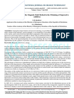 Investigation of The Use of The Magnetic Field Method in The Obtaining of Superactive Additives