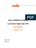 Atom OD040615 Outdoor Low-Gain & High-Gain CPE: User Manual