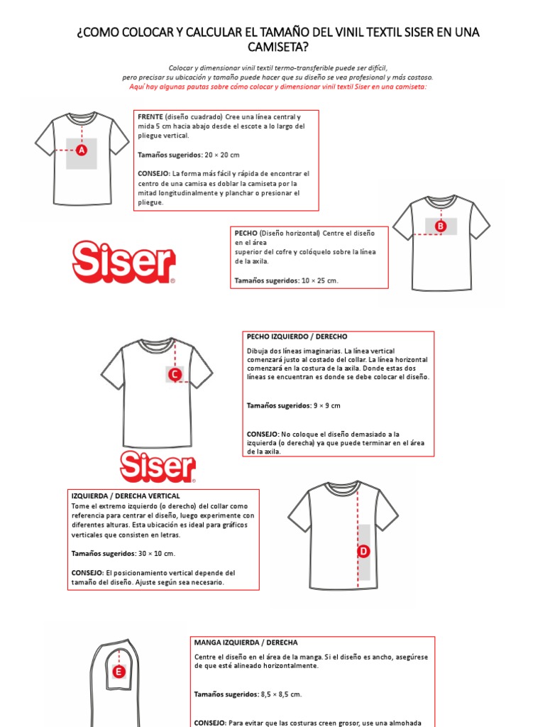 Como Colocar El Vinil Textil en Una Camiseta | PDF