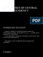 Measures of Central Tendency