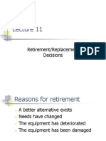 Retirement/Replacement Decisions