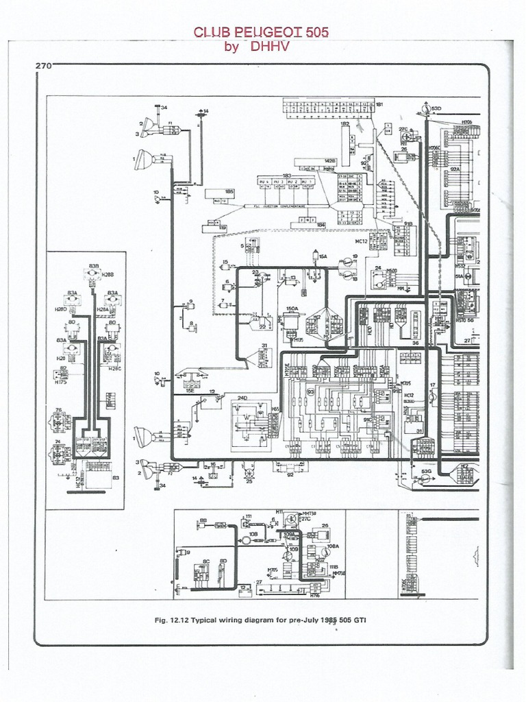 Peugeot 505 Gti Wiring Diagram PDF
