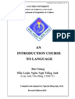 CTU Introduction to Language Semantics and Pragmatics