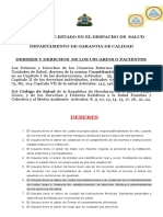 Deberes y Derechos de Los Usuarios de Salid