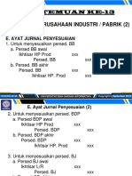 Pertemuan Ke-13: Akuntansi Perusahaan Industri / Pabrik