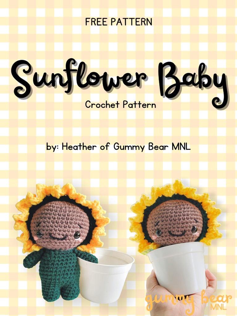 Free Sunflower Baby Crochet Pattern | PDF | Home & Garden