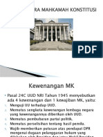 Kewenangan Dan Fungsi MK