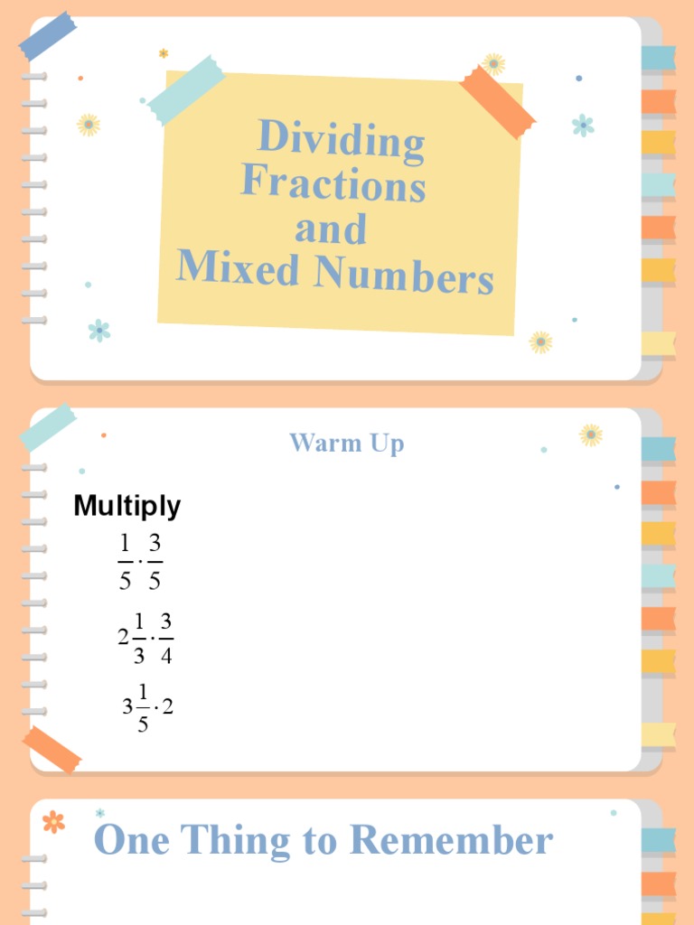 Dividing Fractions PDF