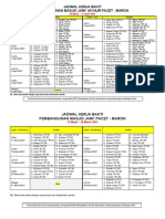 Jadwal Kerja Bakti - Pembangunan Masjid Jami' Annur