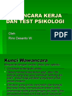 Wawancara Kerja Dan Psikologi