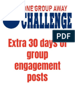 Facebook Group Engagement Posts - 30 Days
