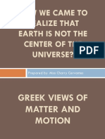 Greek Views of Matter and Motion