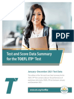 TOEFL Itp Test Score Data 2021