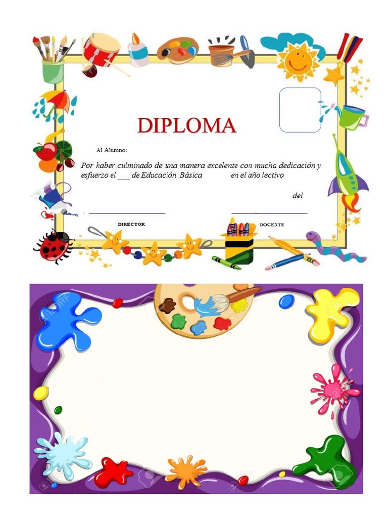 Plantilla de Diplomas | PDF