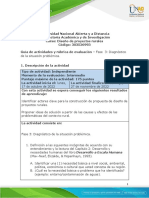 Guía de Actividades y Rúbrica de Evaluación - Fase 3 Diagnóstico de La Situación Problémica.