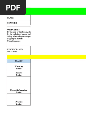 Science LESSON PLan