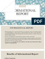 Informational Reports