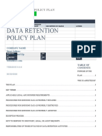 Data Retention Policy Plan