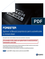 MANUAL UTILIZARE Forester T-D