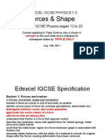 Forces & Shape: Edexcel Igcse Physics 1-2 Edexcel IGCSE Physics Pages 12 To 22