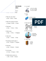 Preparation Exercise For Mid Term Test Grade 1