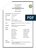 Minutes On MPS SWOT Analysis - June 1, 2022