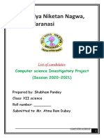 Computer Science Investigatory Project