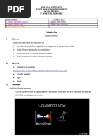 Learning Activity (Coulomb's Law)