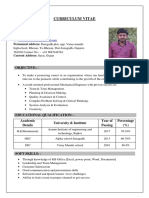 CV Mechanical Engineer Bhesaniya Montu