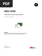 U-Blox NEO-D9S InterfaceDescription (UBX-19048765)