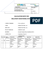 Calculation note for wellpoint dewatering system