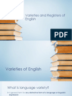 Varieties and Registers of English
