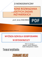 Wykład Monograficzny: Prof. Jerzy RAKOWSKI