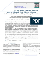 Analysis of CPUE and Fishing Capacity of Demersal Fisheries in Kema 2, North Sulawesi, Indonesia