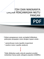 Pengawasan Mutu Pangan