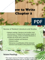 How To Write Chapter 2