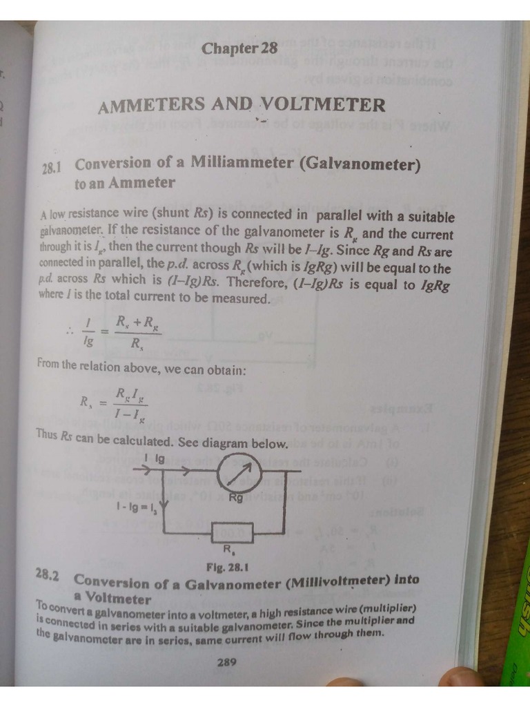 Ammeter and Voltmeter PDF