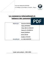 Commerce International Et Balance Des Paiements
