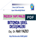 Ym-Ii#13 Betonda Sekil Degisimleri