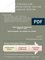 PPT Faktor Penegakan Hukum di Indonesia