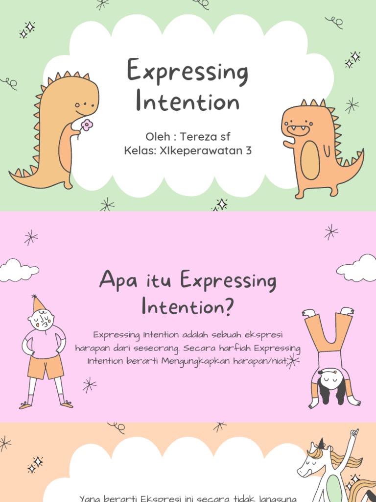 Expressing Intention Pdf