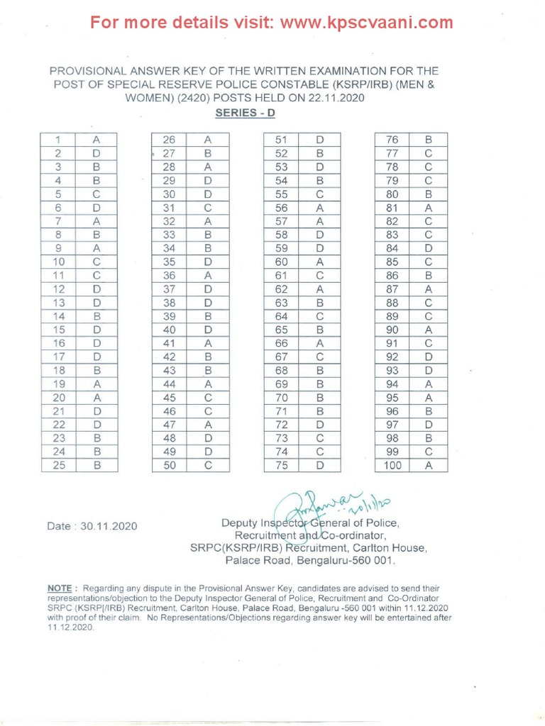 2-SPECIAL RESERVE POLICE CONSTABLE (KSRP) - Series | PDF | Criminal Law ...