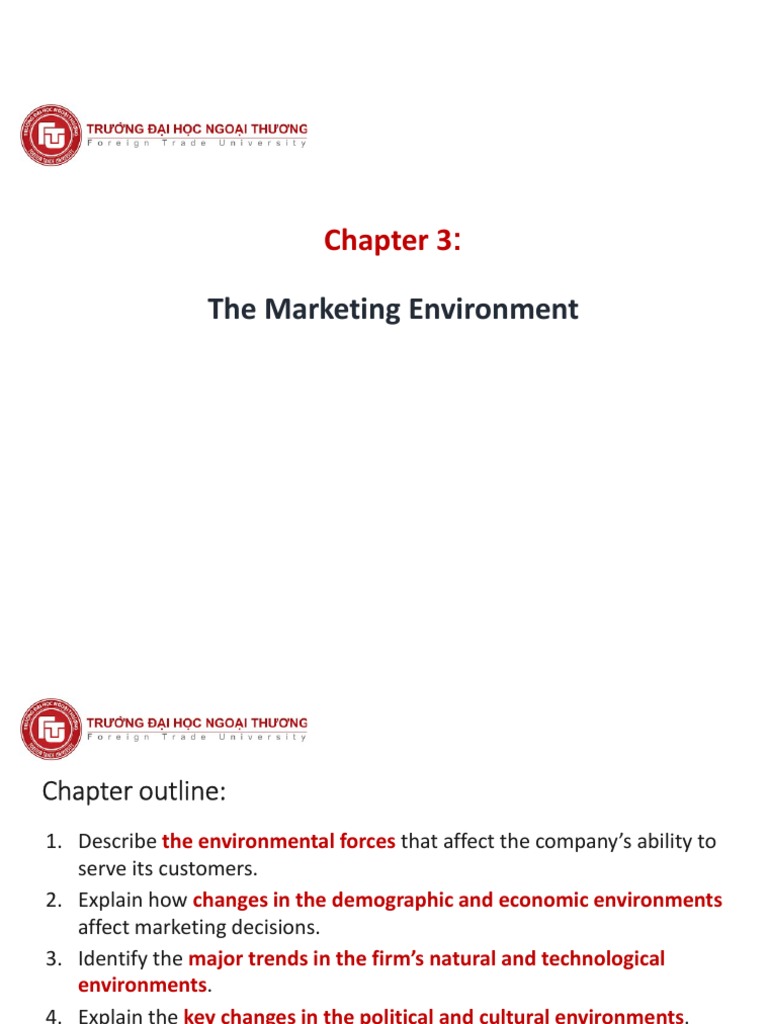 Chapter 3 Marketing Environment Pdf Marketing Business Economics