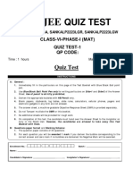 Class 6 Phase 1 Quiz Test 1 Matrm Matnr F