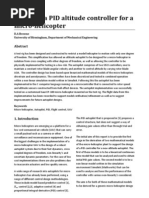 Download Design of a PID Altitude Controller for a Micro Helicopter by cocodave SN60460211 doc pdf